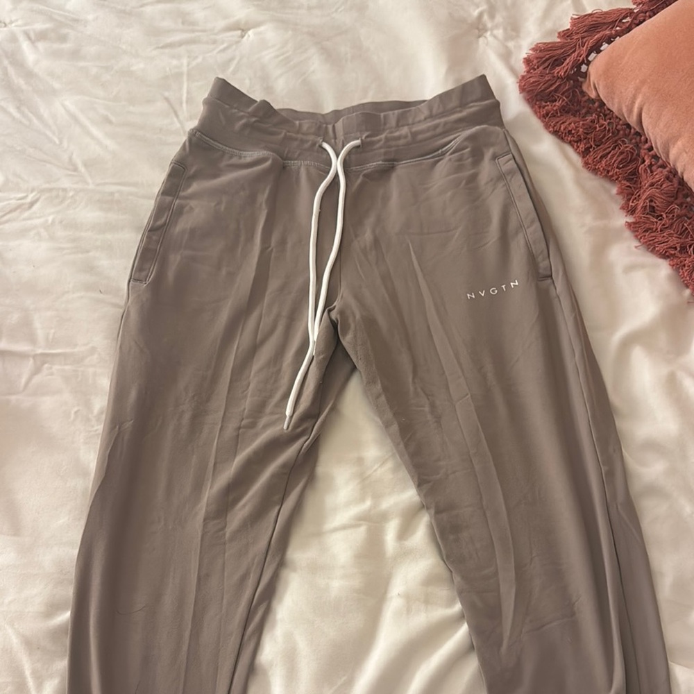 NVGTN Tan Sweatpants Relaxed Fit Drawstring